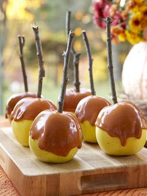 Rustic candy apples